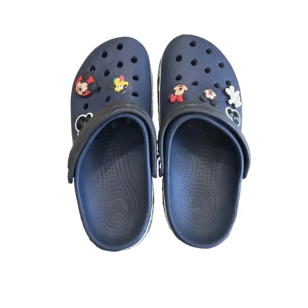 Crocs Disney Crocband Mickey III Clog 205629-90H Navy Blue Mens Size 7